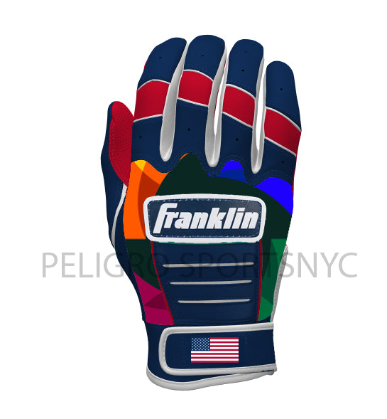 2024 Franklin CFX Pro MLB Batting Gloves for Armed Forces Day