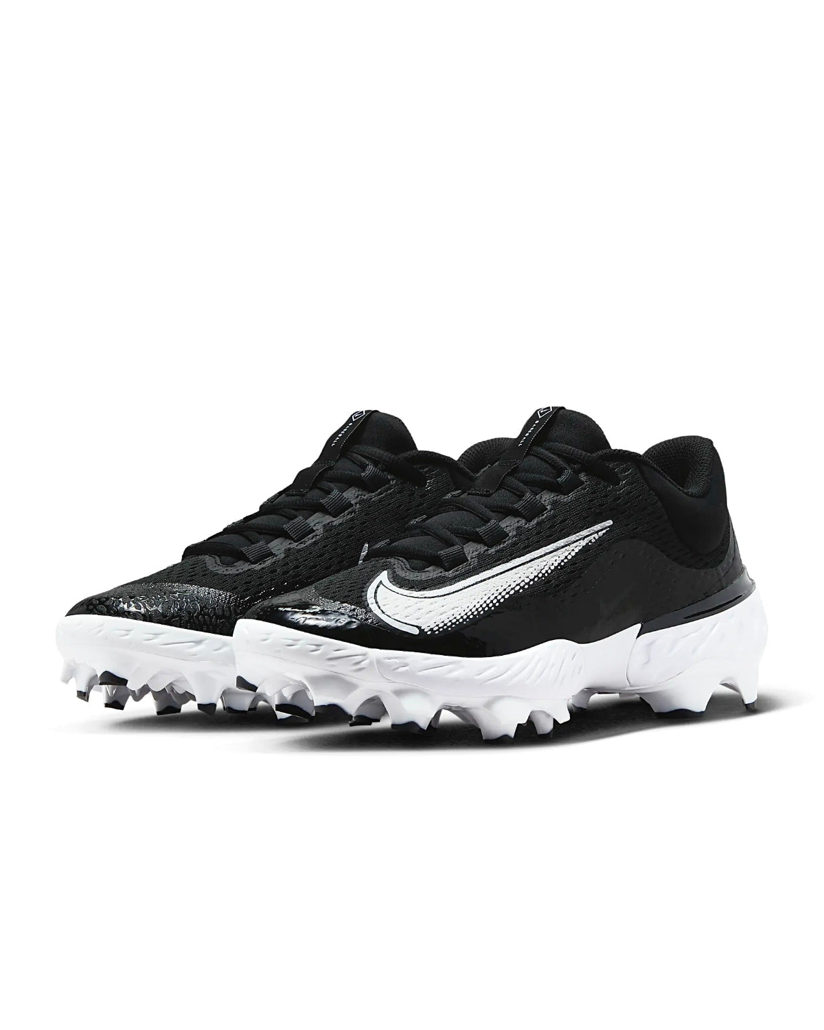 NIKE‎ Baseball Cleats Mens 11.5 Alpha Huarache Varsity 4 Low Metal Black Grey nike-baseball-footwear-mens-  main image 3