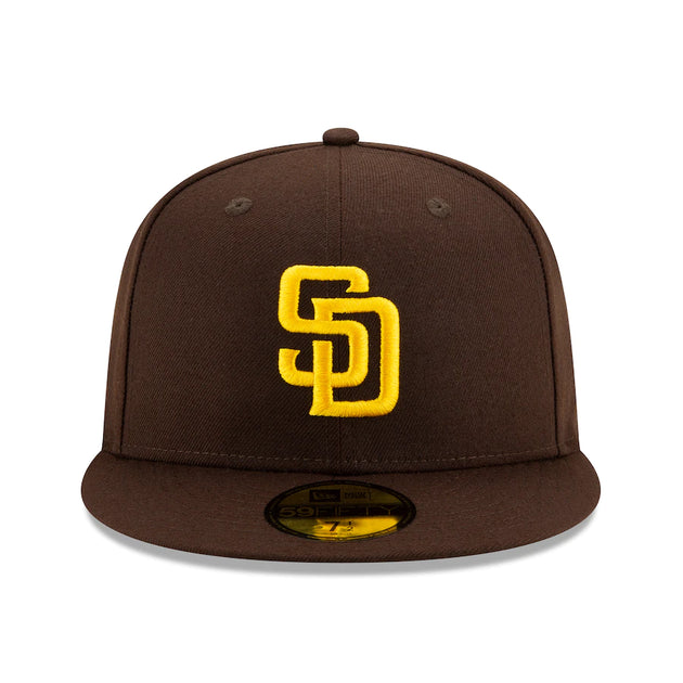 San Diego Padres New Era Custom 59Fifty Brown Visor Patch Fitted Hat