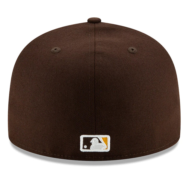 Brown top fitted hat