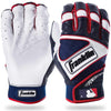 Franklin Power Strap Adult Navy/White/Red Batting Glove 20462XX
