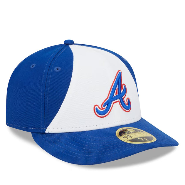 Atlanta Braves New Era Beach Kiss 59FIFTY Fitted Hat - Light Blue