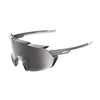 100% KORBIN Gloss Black Chrome Sport Performance Sunglasses – HiPER® Silver Mirror Lens