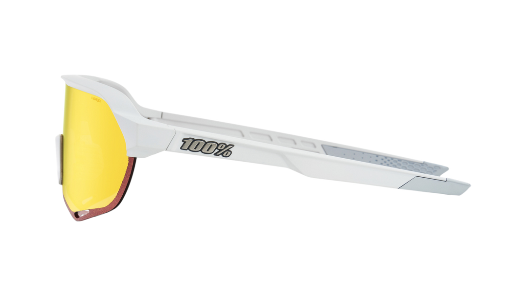 100% S2 Soft Tact Off White Cycling Sunglasses – HiPER® Red Multilayer Mirror Lens - 60006-00007