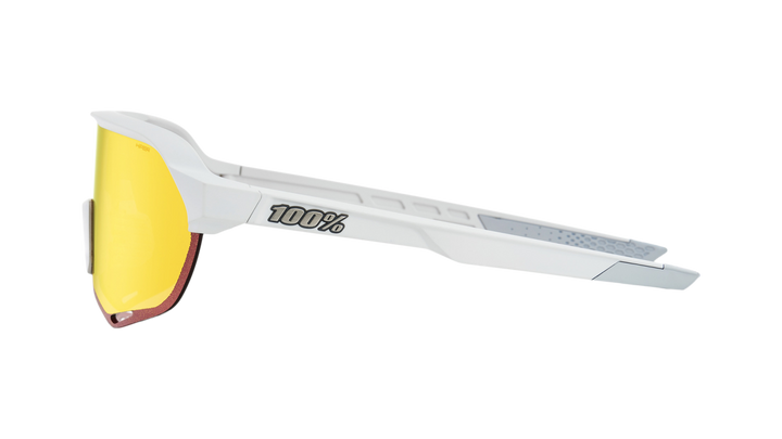 100% S2 Soft Tact Off White Cycling Sunglasses – HiPER® Red Multilayer Mirror Lens - 60006-00007