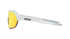 100% S2 Soft Tact Off White Cycling Sunglasses – HiPER® Red Multilayer Mirror Lens - 60006-00007