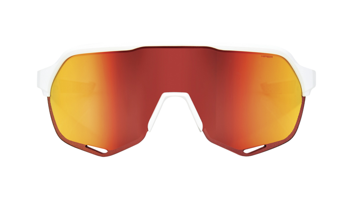 100% S2 Soft Tact Off White Cycling Sunglasses – HiPER® Red Multilayer Mirror Lens - 60006-00007