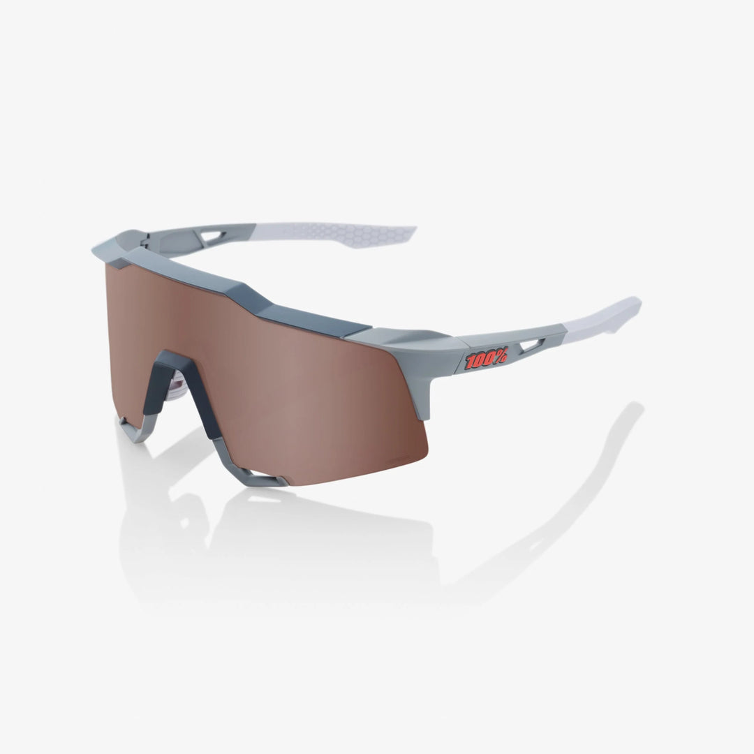 100% S3 Soft Tact Two Tone Cycling Sunglasses – HiPER® Silver Mirror Lens