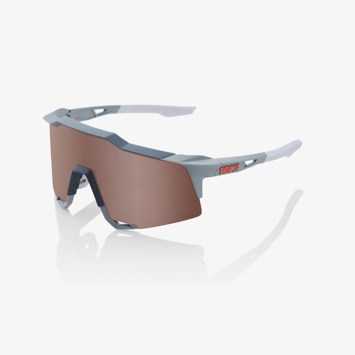 100% S3 Soft Tact Two Tone Cycling Sunglasses – HiPER® Silver Mirror Lens