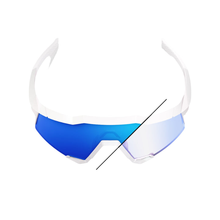 100% SPEEDCRAFT LE Bastille Pearl White Glitter - Blue Mirror Lens2