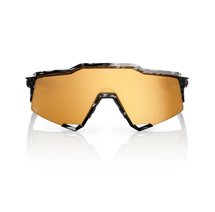 100% Speedcraft Money Mike 3rd Series Sunglasses – Polished Black Tortoise Signature Gold HiPER Lens