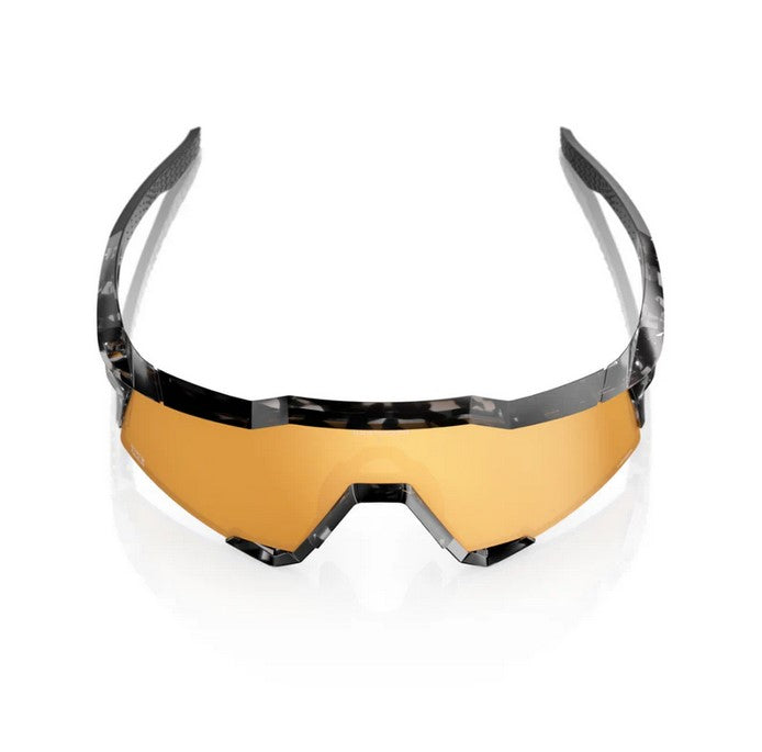 100% Speedcraft Money Mike 3rd Series Sunglasses – Polished Black Tortoise Signature Gold HiPER Lens