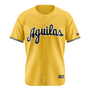 Aguilas Cibaeñas Jersey | Wilson Yellow Button-Up – Dominican Baseball