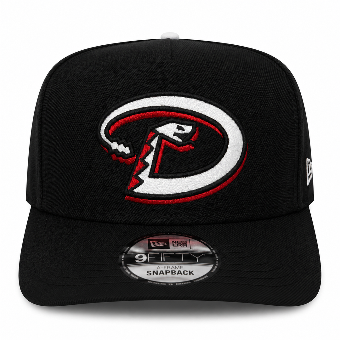 New Era Arizona Diamondbacks 9FIFTY A-Frame Curved Inaugural Season Snapback Hat Black/White | MLB Adjustable Cap