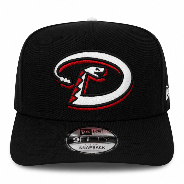 New Era Arizona Diamondbacks 9FIFTY A-Frame Curved Inaugural Season Snapback Hat Black/White | MLB Adjustable Cap
