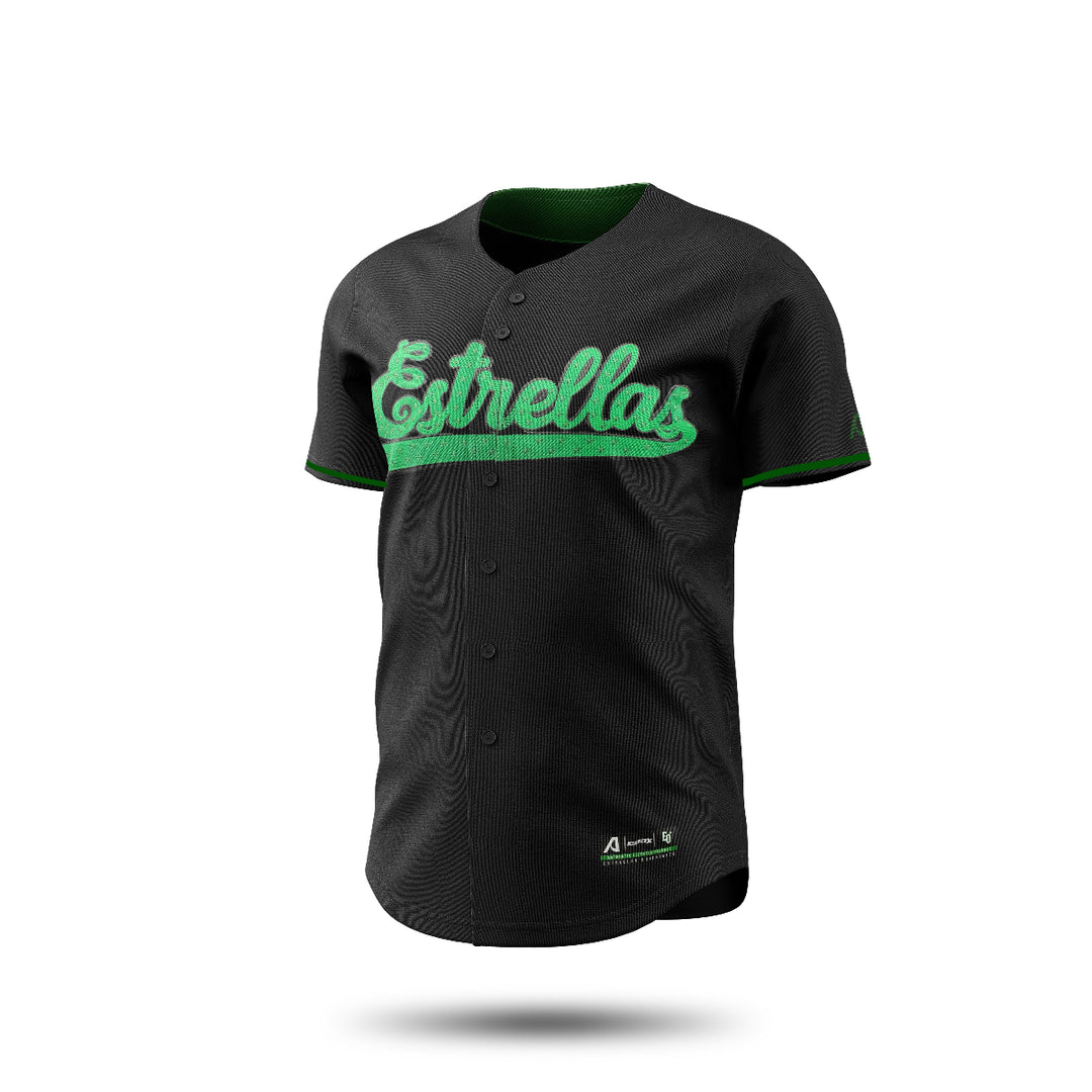 2024-2025 OFFICIAL Estrellas Orientales Full Button Jersey_Black