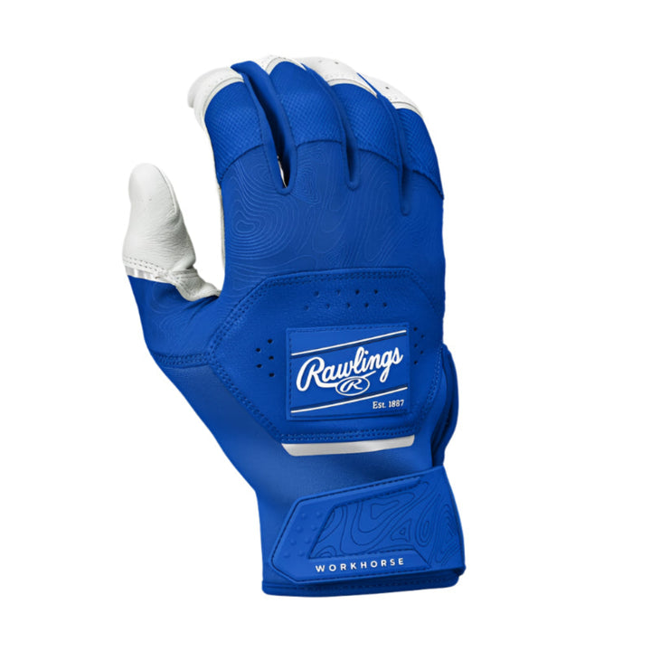2025 Rawlings Workhorse Adult Baseball Batting Gloves - WH25BG_RoyalBlue1
