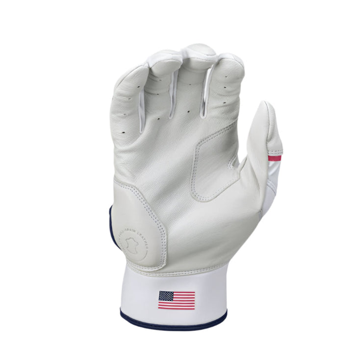 2025 Rawlings Workhorse Adult Baseball Batting Gloves - WH25BG_White