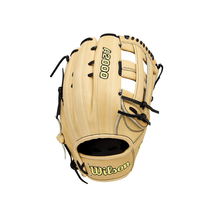 2026 Wilson A2000 Classics 1777 12.75 inch outfield baseball glove Blonde Black back view