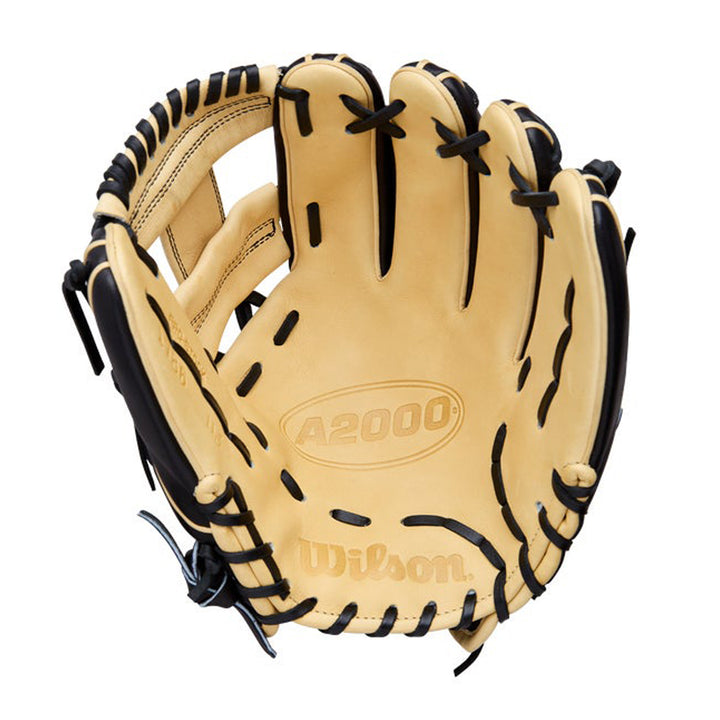 2026 Wilson A2000 Classics 1786 11.5 inch infield baseball glove Blonde palm view