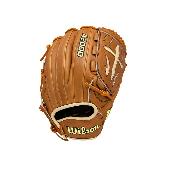Wilson A2000 B23 WBW10411712 Saddle Tan Pro Stock Leather pitcher glove exterior