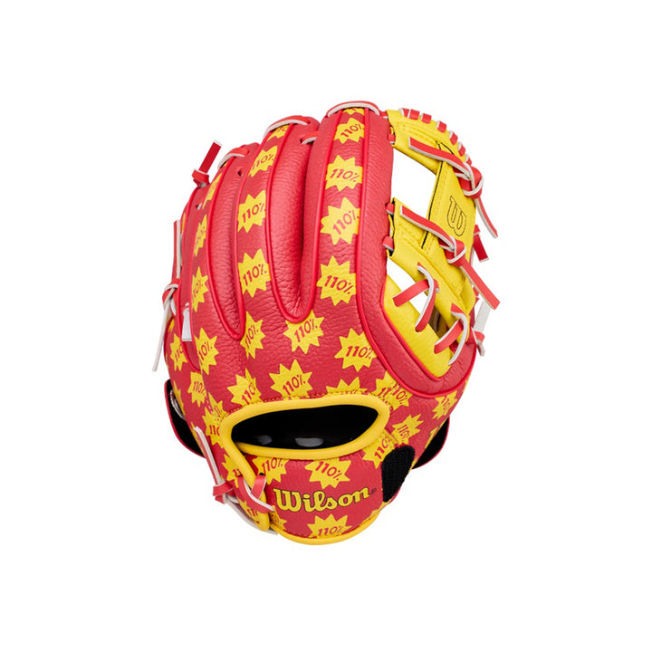 2026 Wilson Backyard Baseball Juicebox A200 EZ Catch 10 inch youth T-Ball glove back view