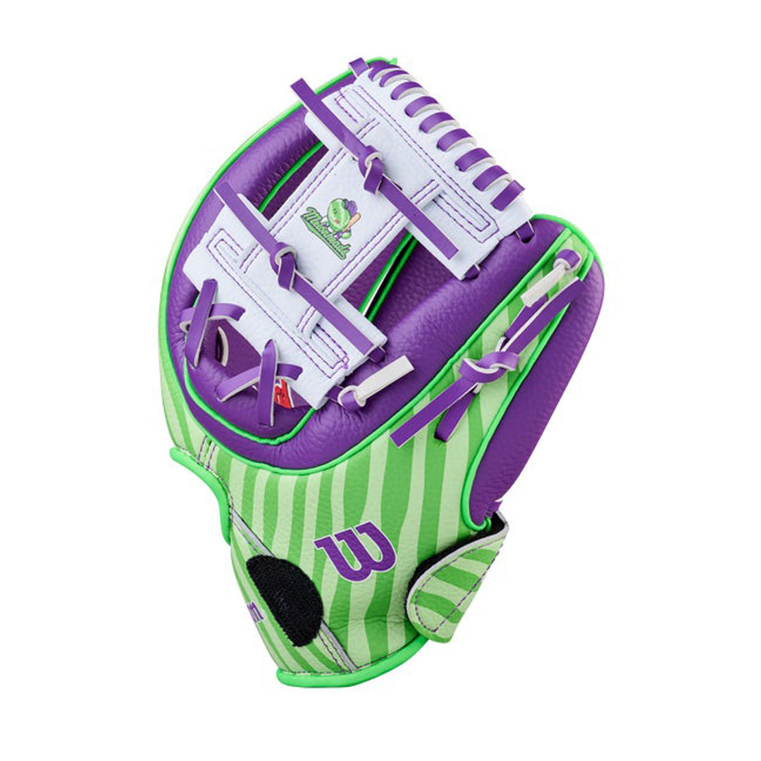 2026 Wilson Backyard Baseball Melonheads A200 EZ Catch 10 inch T-Ball glove Pro I-Web view