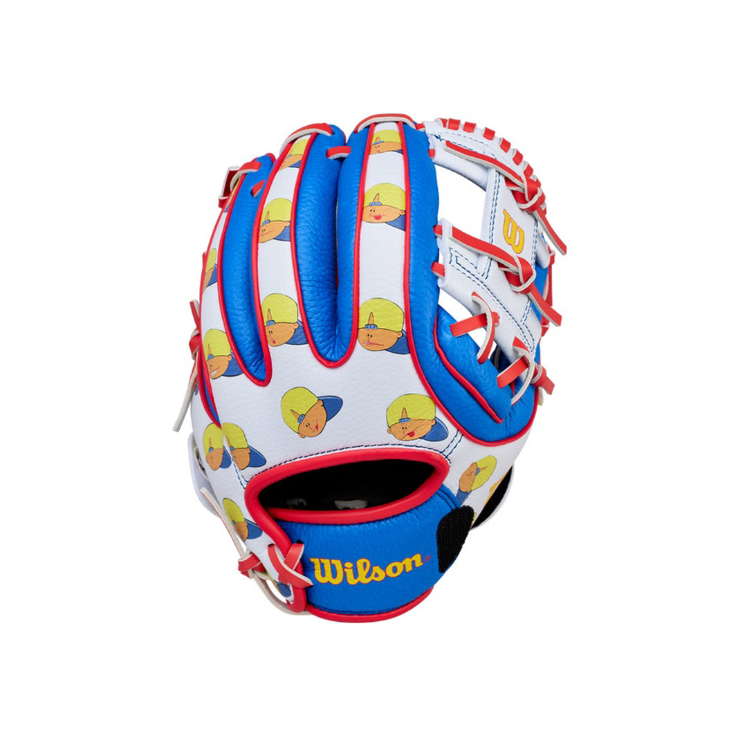 Wilson A200 WBW10420110 Royal Blue White Red Pablo Sanchez youth T-Ball glove exterior