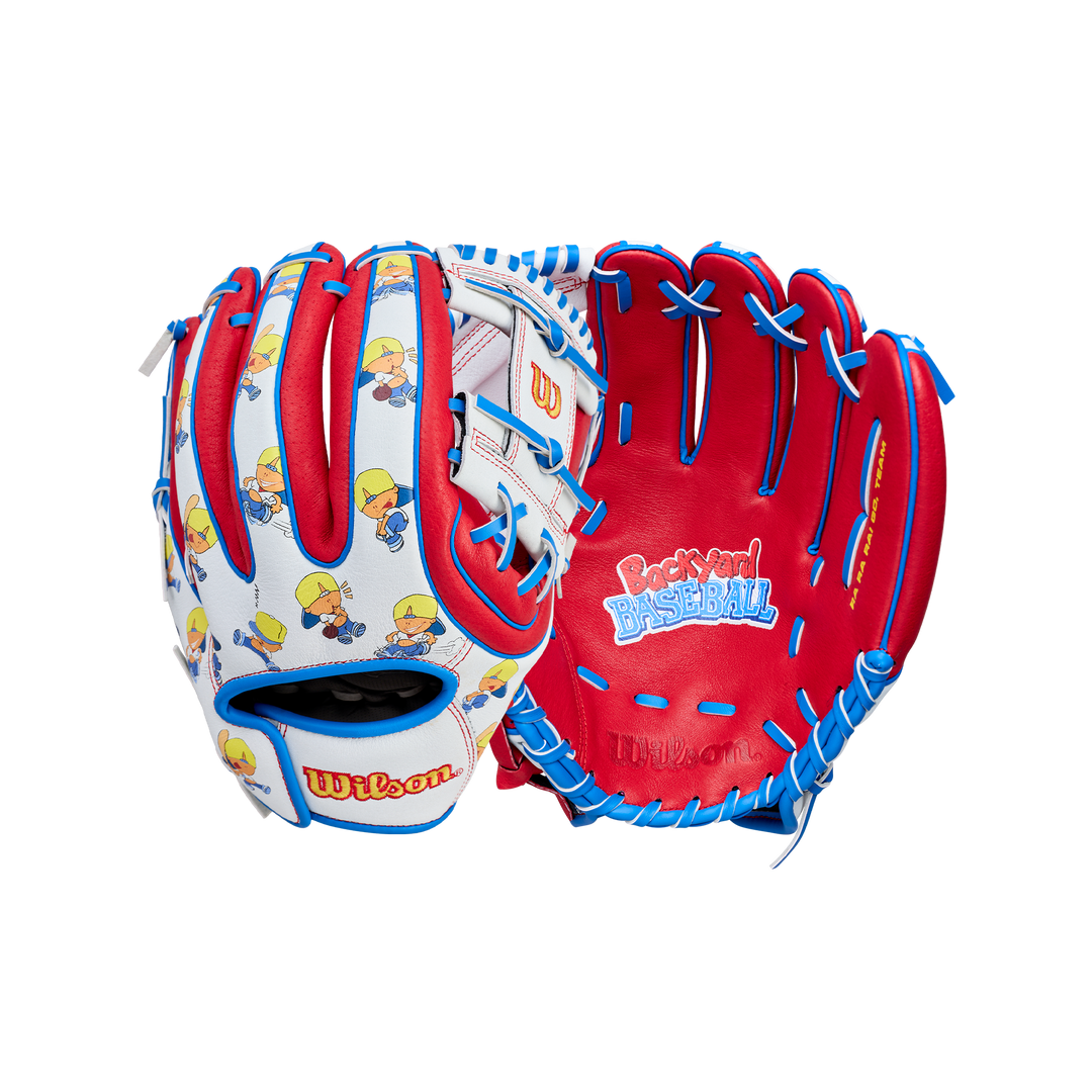 Wilson Pablo A450 WBW104207115 White character print exterior and Red palm display