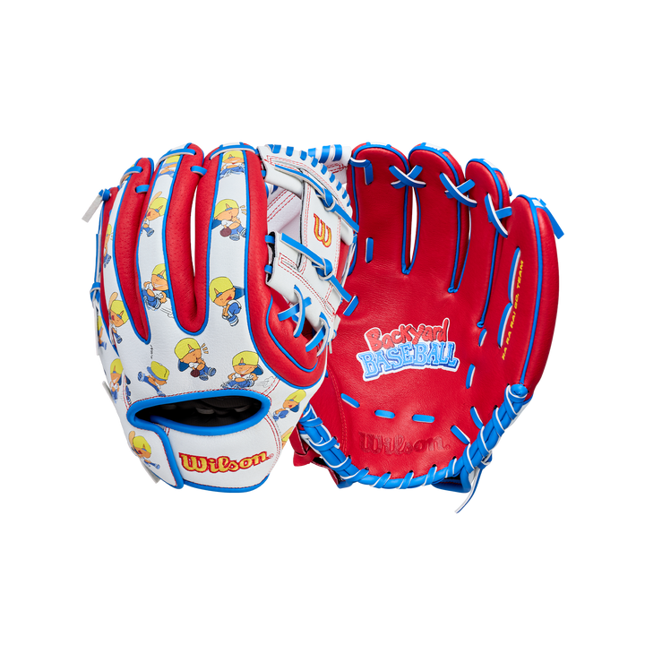 Wilson Pablo A450 WBW104207115 White character print exterior and Red palm display