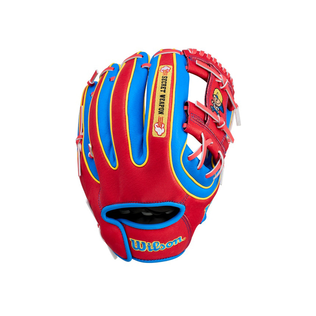 2026 Wilson Backyard Baseball Pablo Secret Weapon A450 11 inch youth baseball glove back view