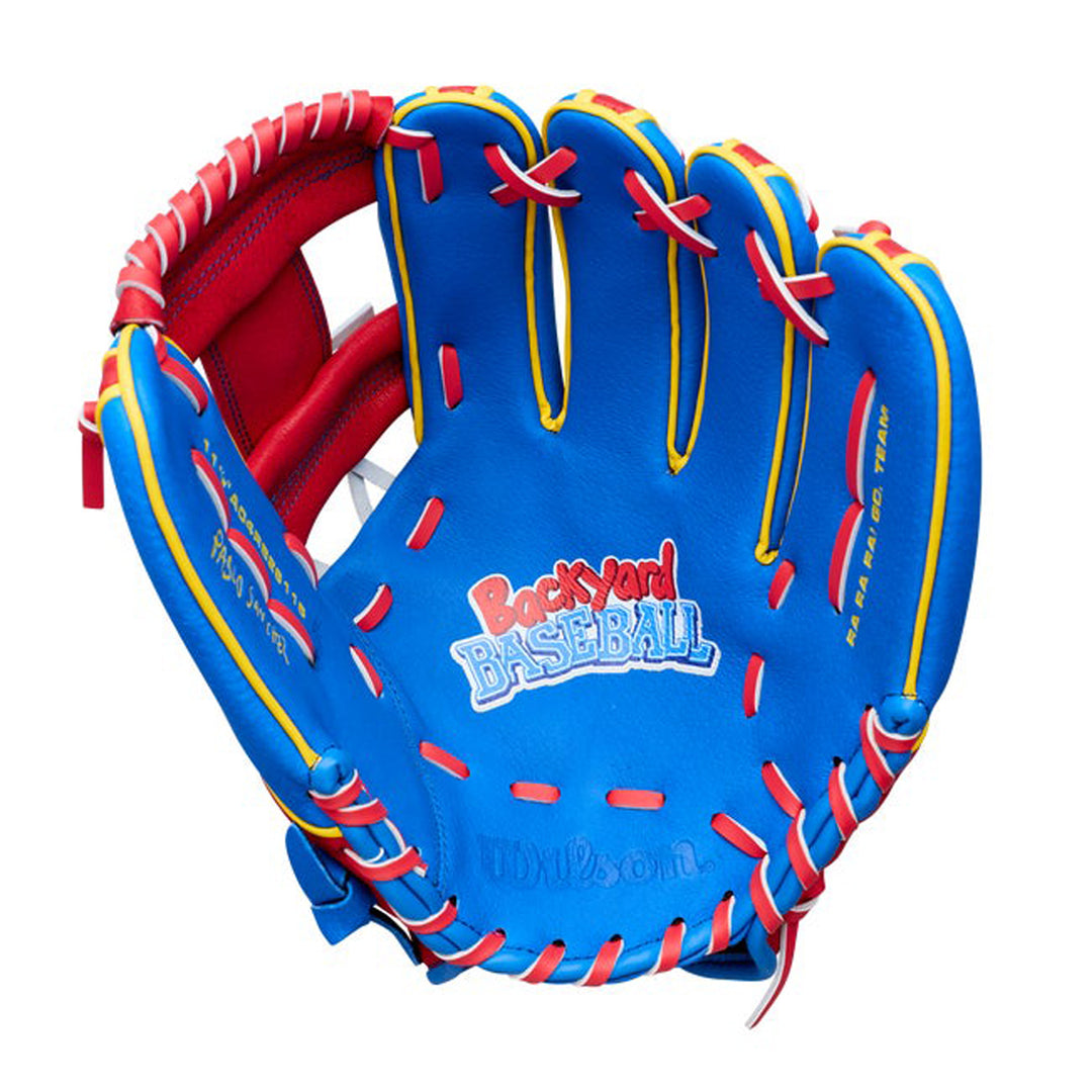 2026 Wilson Backyard Baseball Pablo Secret Weapon A450 11 inch youth baseball glove palm view