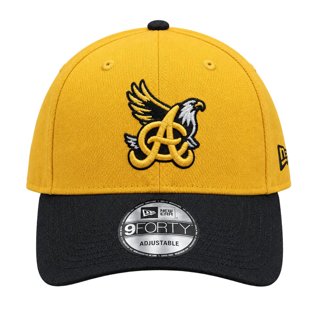 Aguilas Cibaenas New Era 9FORTY Adjustable Hat - Yellow/Black