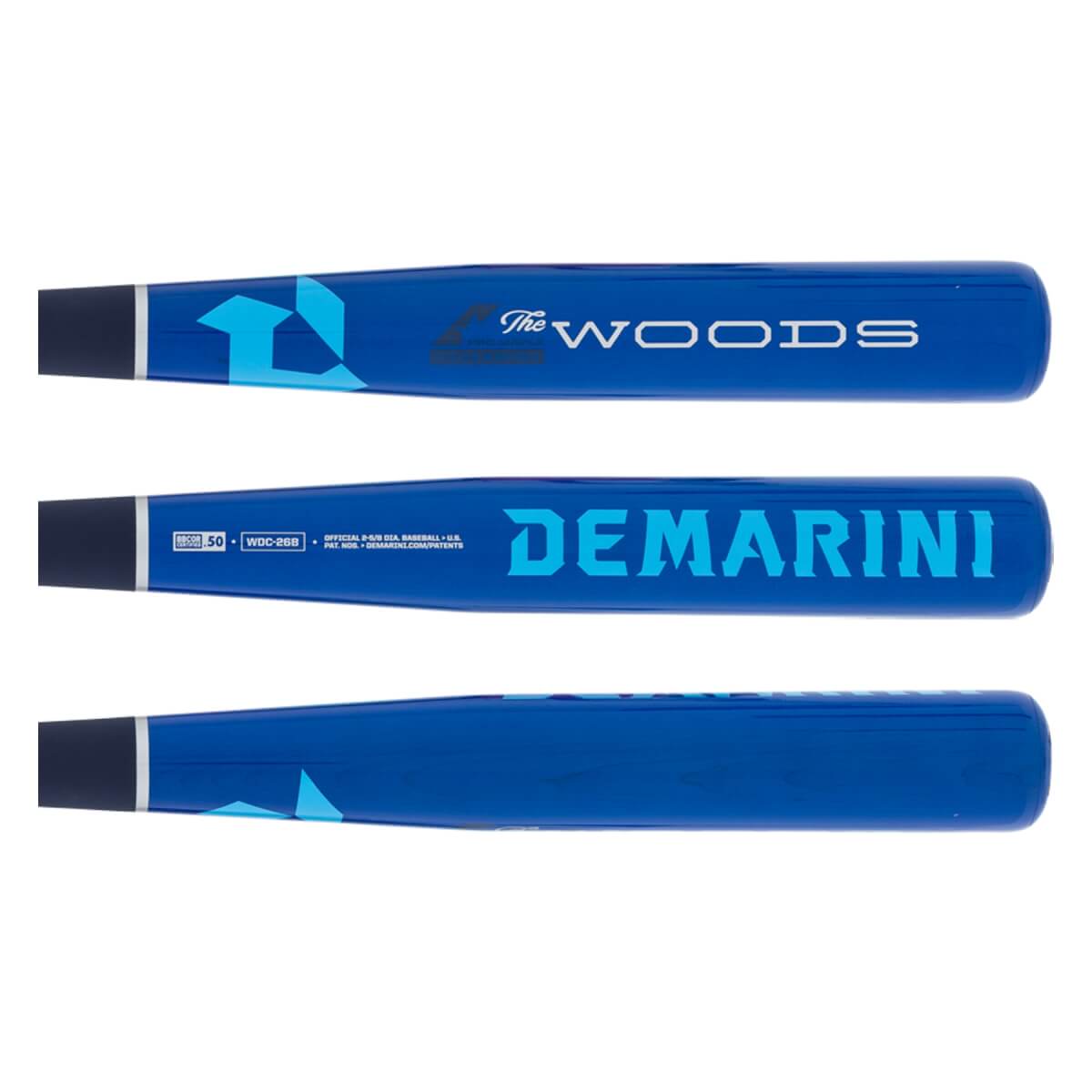 2026 DeMarini The Woods Blue BBCOR Composite Baseball Bat