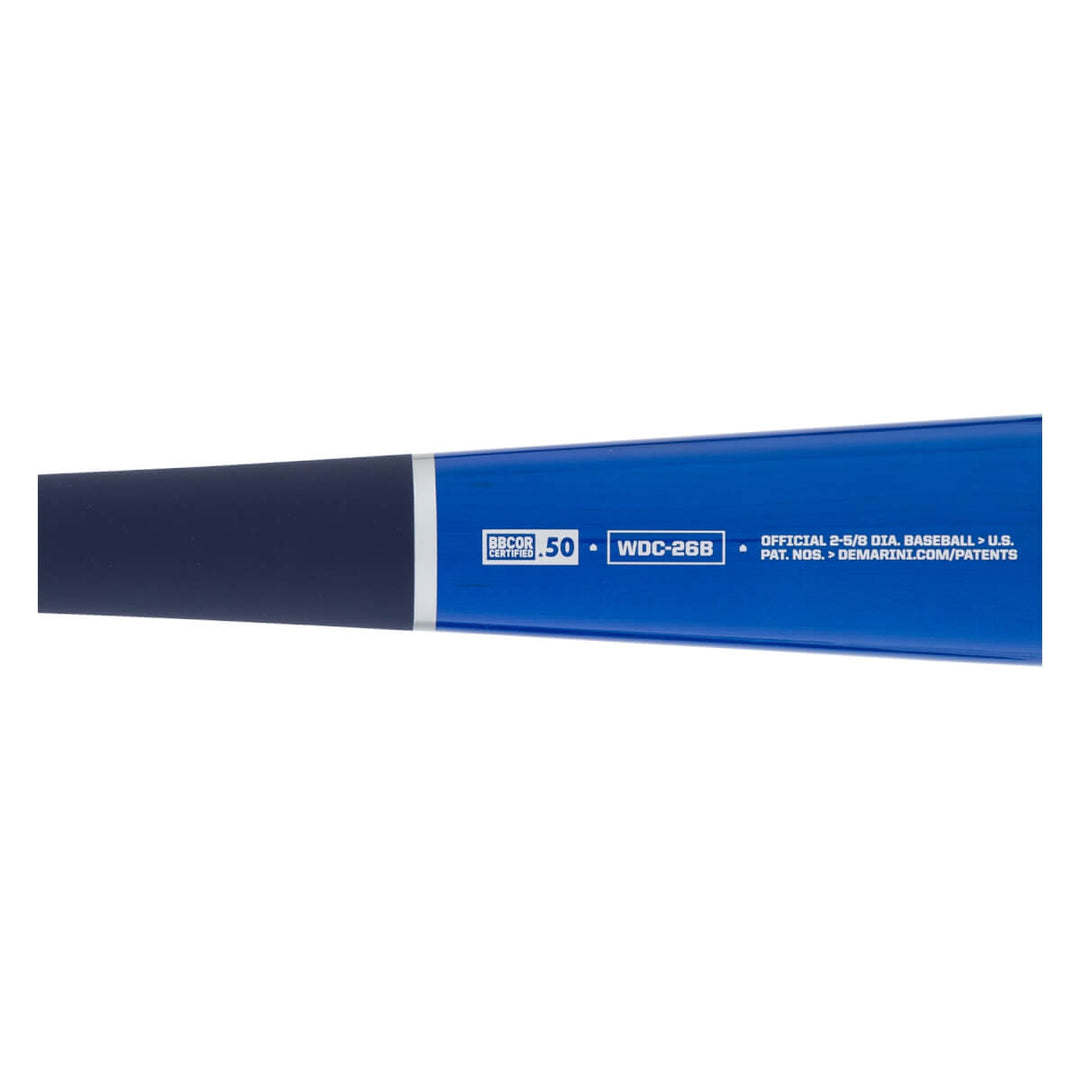 2026 DeMarini The Woods Blue BBCOR Composite Baseball Bat - (WBD2649010)4