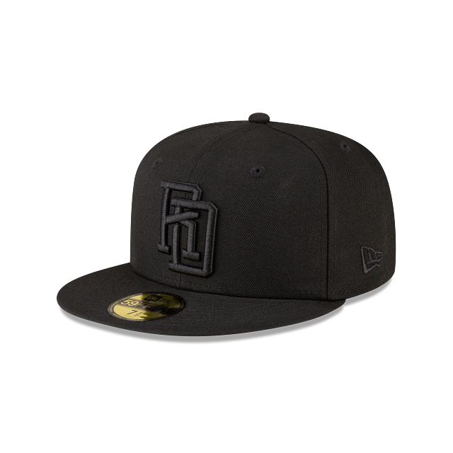2026 World Baseball Classic Dominicana 59FIFTY Fitted Hat by New Era – Black on Black (BOB)