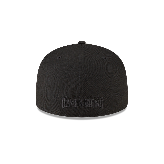 2026 World Baseball Classic Dominicana 59FIFTY Fitted Hat by New Era – Black on Black (BOB)