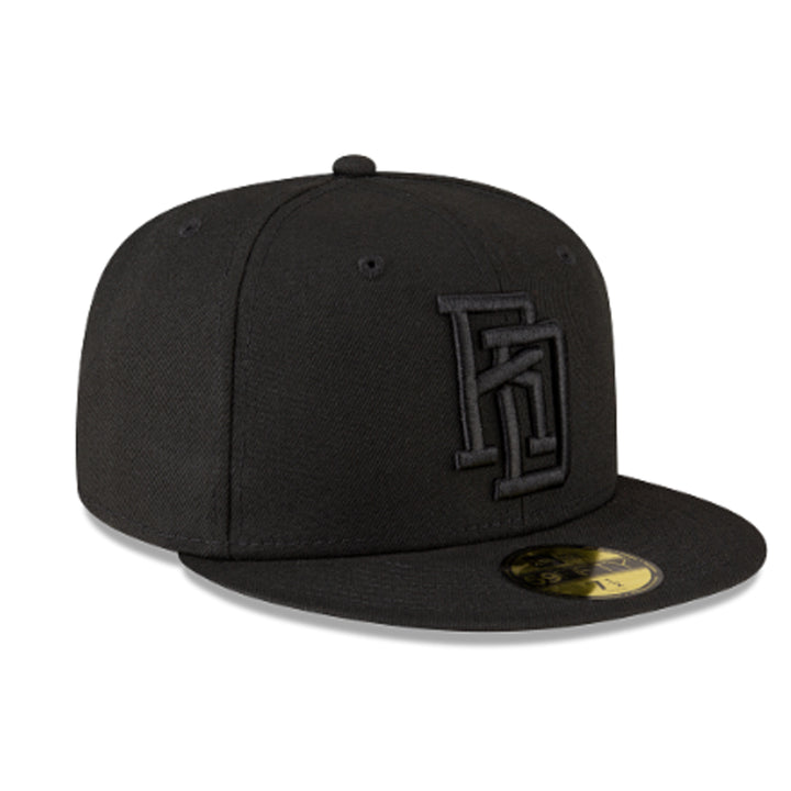 World Baseball Classic Dominicana 59FIFTY Fitted Hat by New Era – Black on Black (BOB)