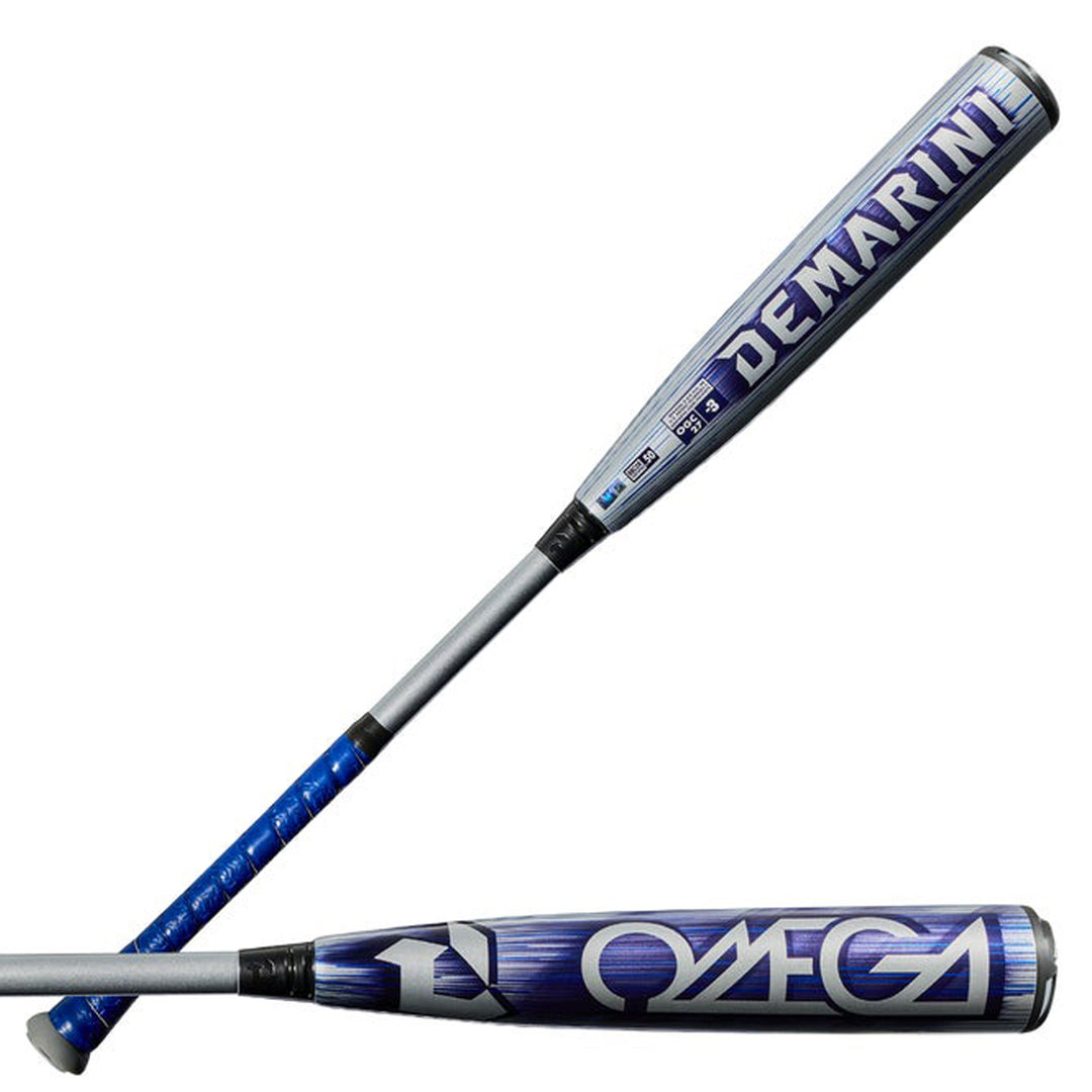 DeMarini Omega WBD2702010 balanced BBCOR baseball bat with X14 Alloy Barrel