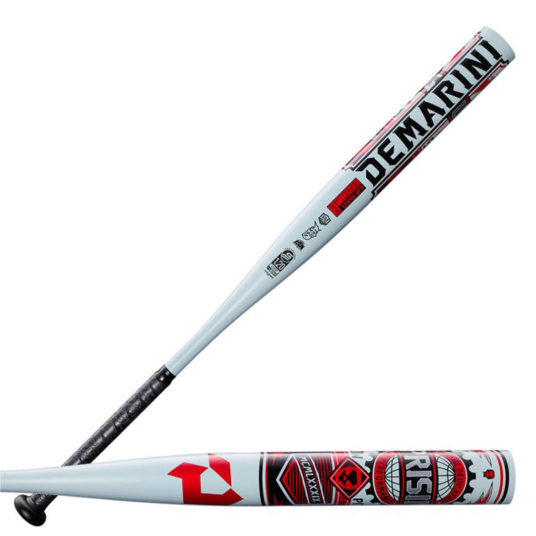 DeMarini Uprising WBD2700010 ZNX Alloy barrel with DeMarini branding and Black grip