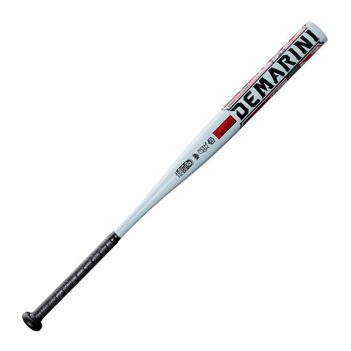 DeMarini Uprising WBD2700010 White ZNX Alloy barrel with Black DeMarini branding