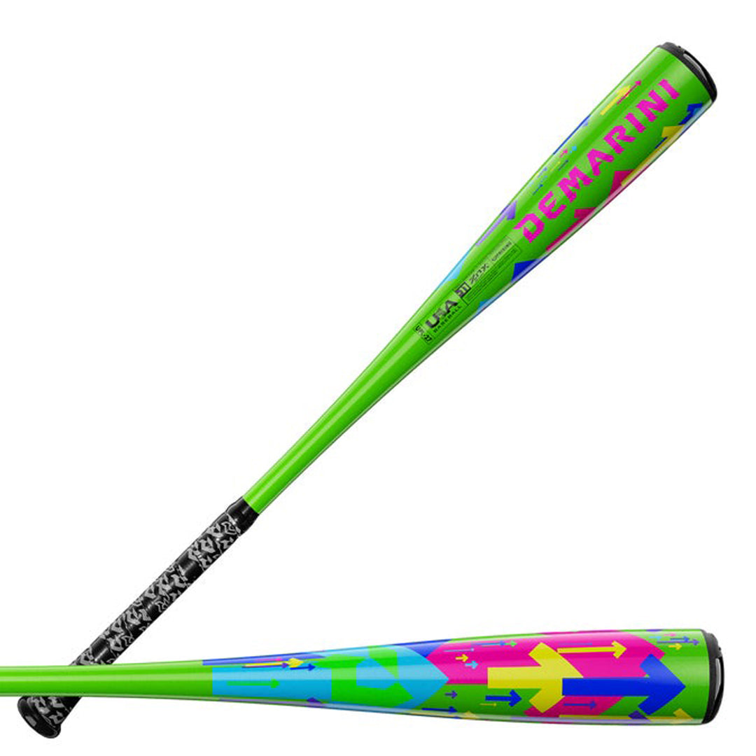 DeMarini Uprising WBD2721010 balanced DX1 Alloy USA Baseball bat with 2 5/8 inch barrel