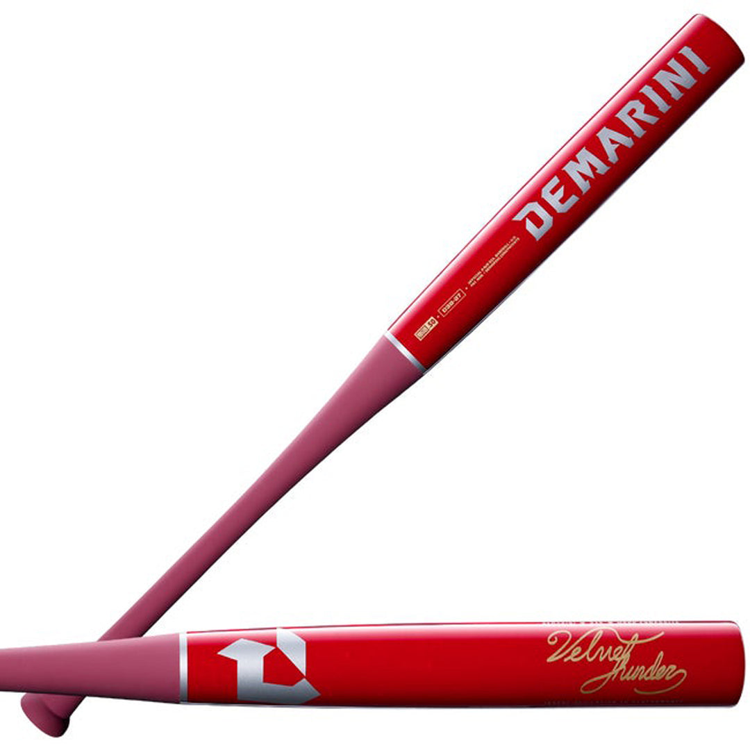 DeMarini Velvet Thunder D38 WBD2725010 midloaded Pro Maple BBCOR baseball bat