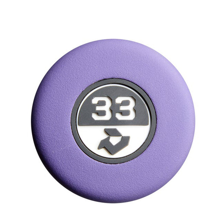 2027 DeMarini Velvet Thunder D54 (-3) BBCOR Baseball Bat 33 inch knob close-up