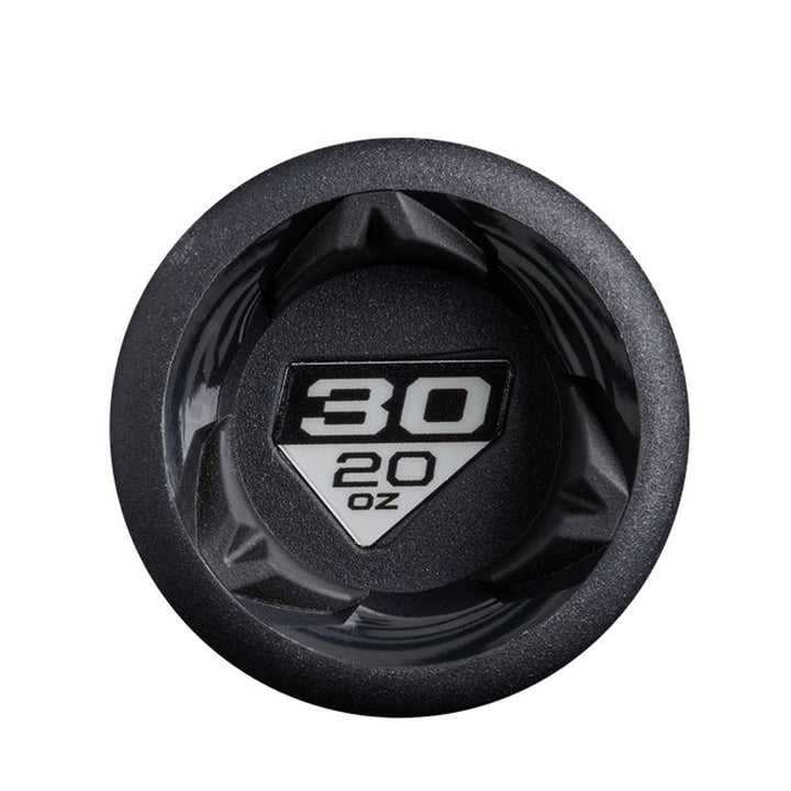 DeMarini Zen WBD2717010 USA Baseball bat Black knob size and drop detail
