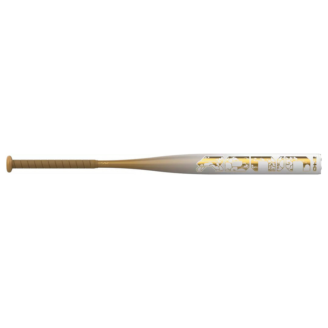 Easton ESD7RNL alloy slowpitch bat showing gold Ronin 240 barrel graphics