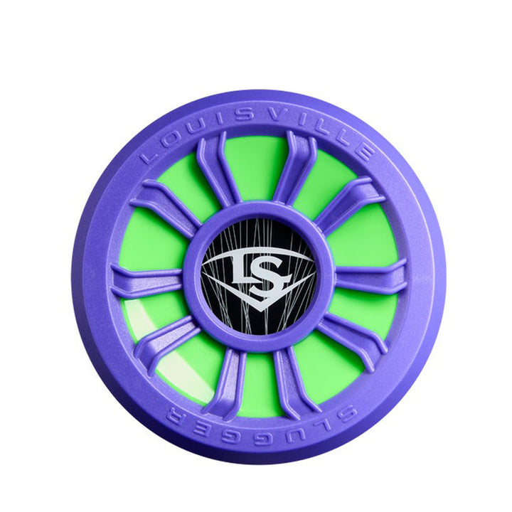 Louisville Slugger Select PWR WBL4260010 Purple Green SPD-Gen2 End Cap detail