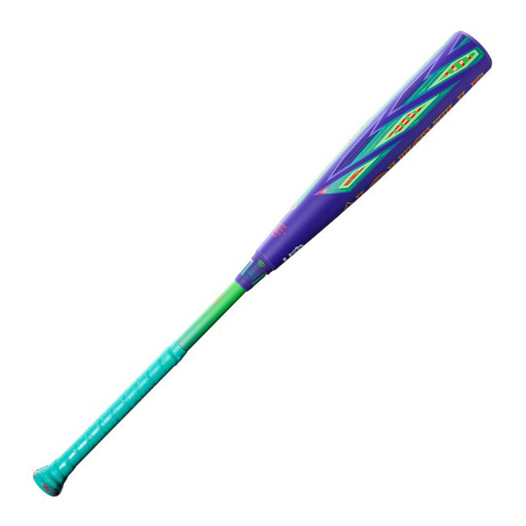 Louisville Slugger Select PWR WBL4260010 Purple Green Teal reverse graphics