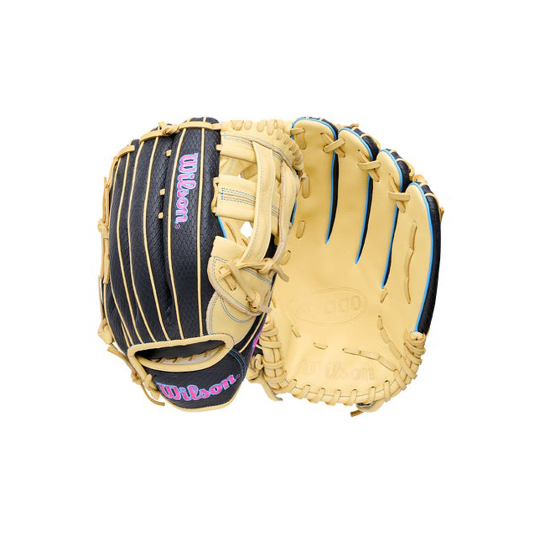 Wilson A1000 1750SS WBG02901RT1750 Navy SuperSnakeSkin exterior and Blonde palm views