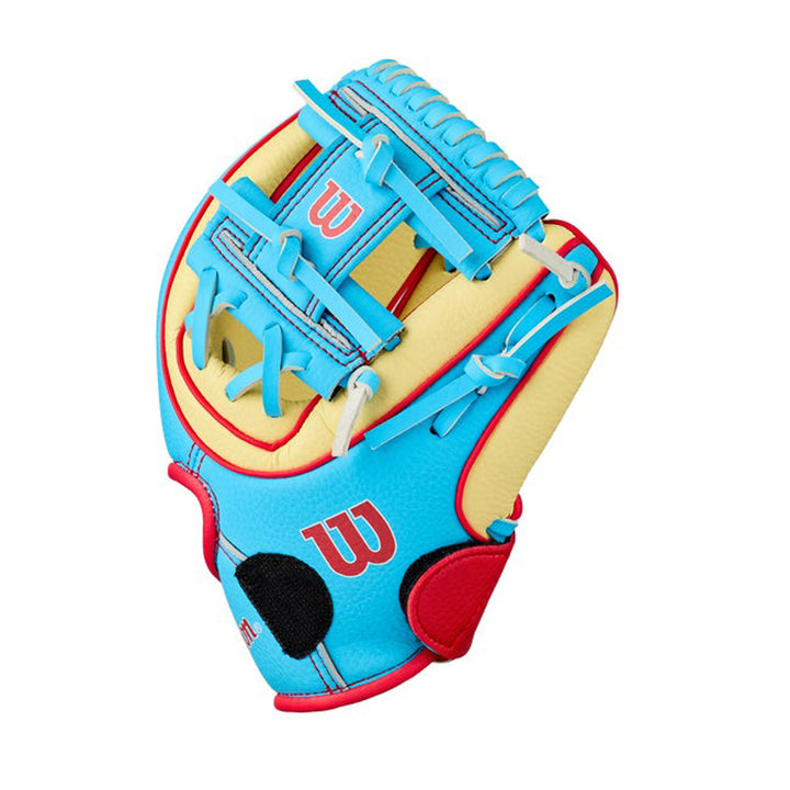 2027 Wilson A200 EZ Catch 9 inch youth T-Ball glove open web view